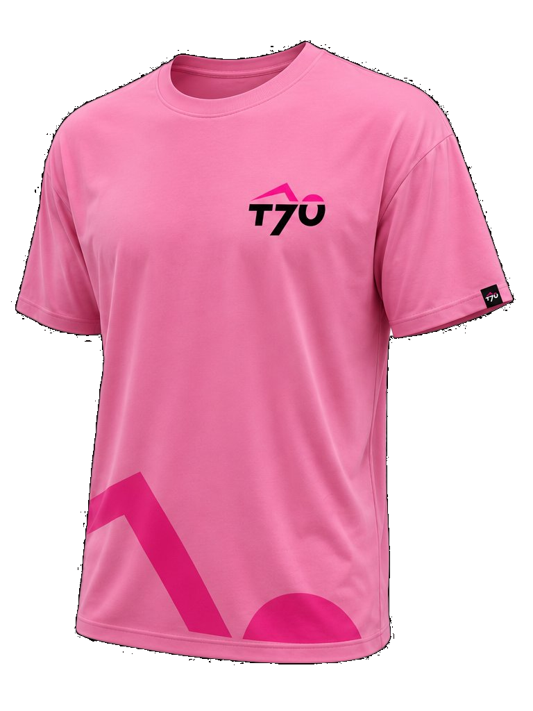 T-shirt T70 coton bio rose